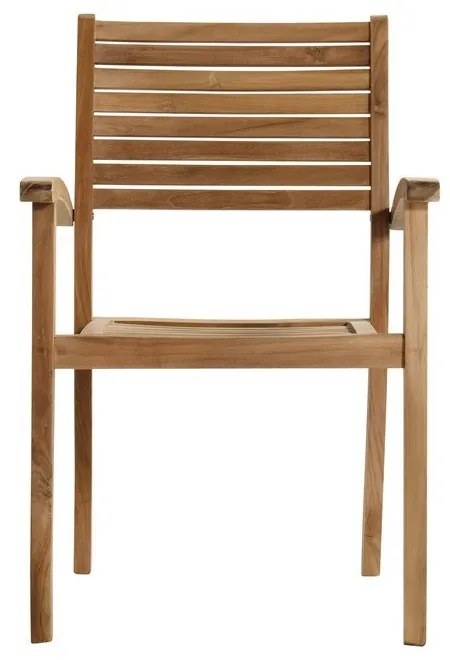 Scaun de grădină în culoare naturală din lemn masiv Sunderland – Hartman