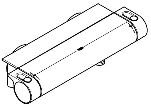 GROHE 34469001 - Baterie termostatică pentru duș GROHTHERM 2000 DN 15 crom