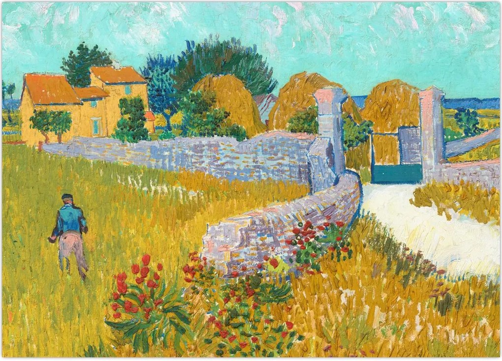 Tablou - Vincent van Gogh, Farmhouse in Provence, reproducere (70x50 cm)