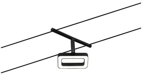 Paulmann 94485 - Set complet 5 x LED (4,8 W), sistem pe cablu FRAME, 230 V, negru