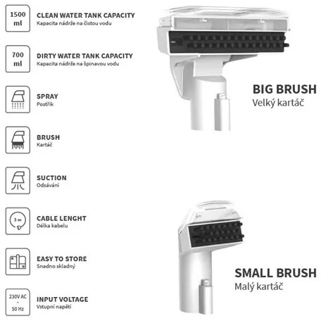 Extractor pentru covoare 450W/230V IPX4