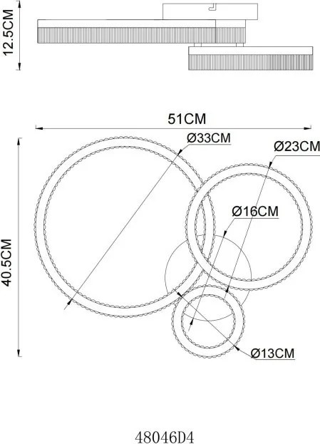 Lustra, Plafoniera LED design circular ZARA