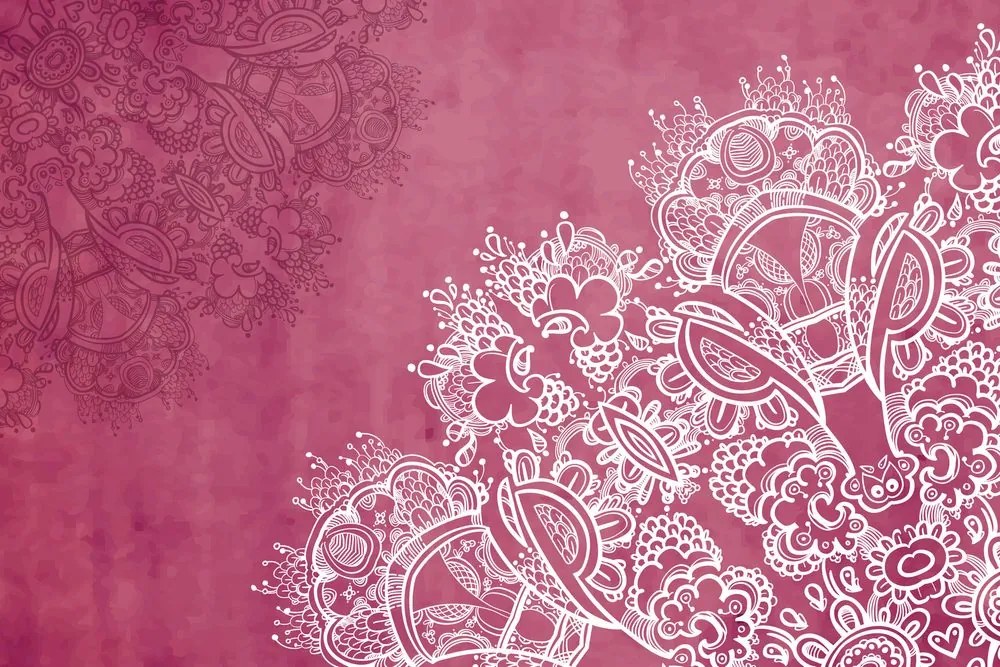 Tablou elemente de mandala florală