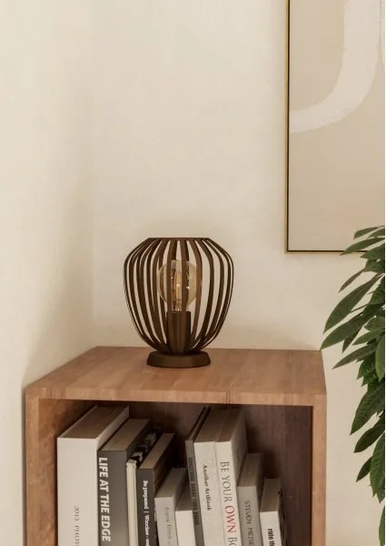 Eglo 901099 - Lampă de masă ESPINAL 1xE27/40W/230V bronz