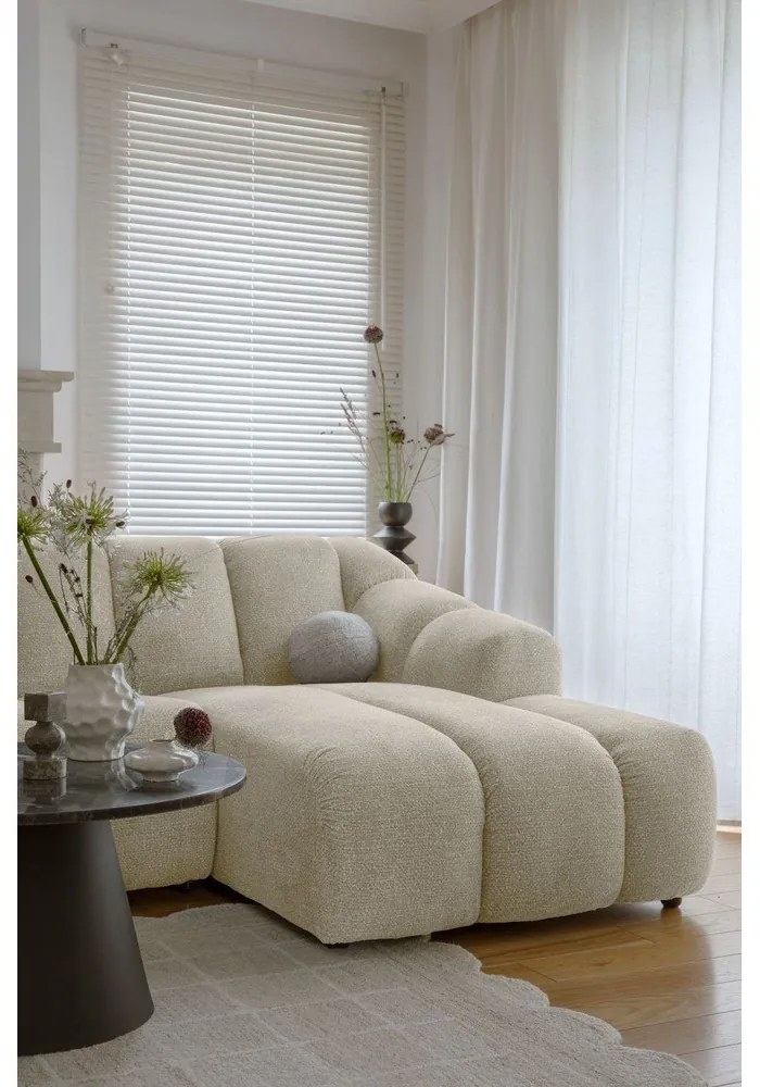 Colțar bej (cu colț pe partea dreaptă/cu șezlong) Shell – Miuform