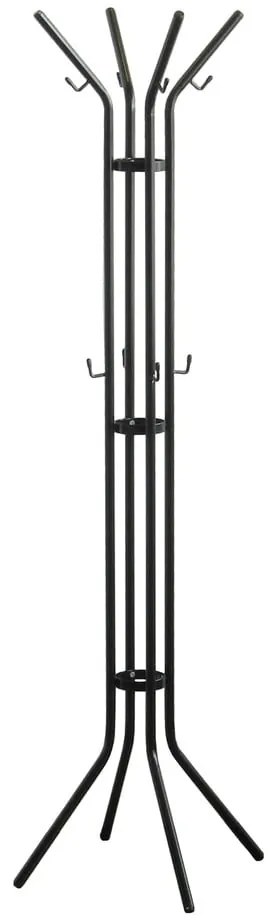 Cuier negru din metal ø 40x170 cm Jessy – Spinder Design