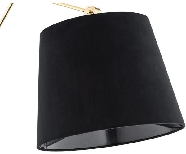 Lampă de perete ZAKYNTOS PLUS 1xE27/15W/230V neagră/aurie Argon 4898