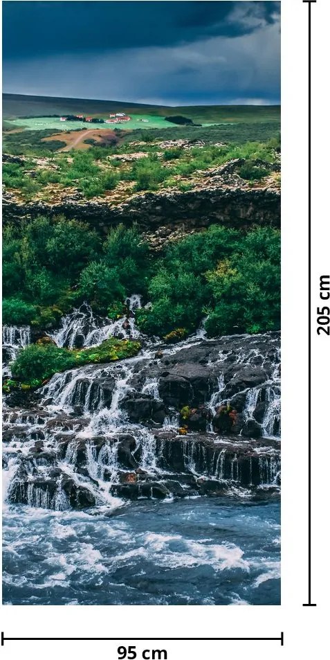 Fototapet pentru ușă - Cascadele în natură (95x205cm)