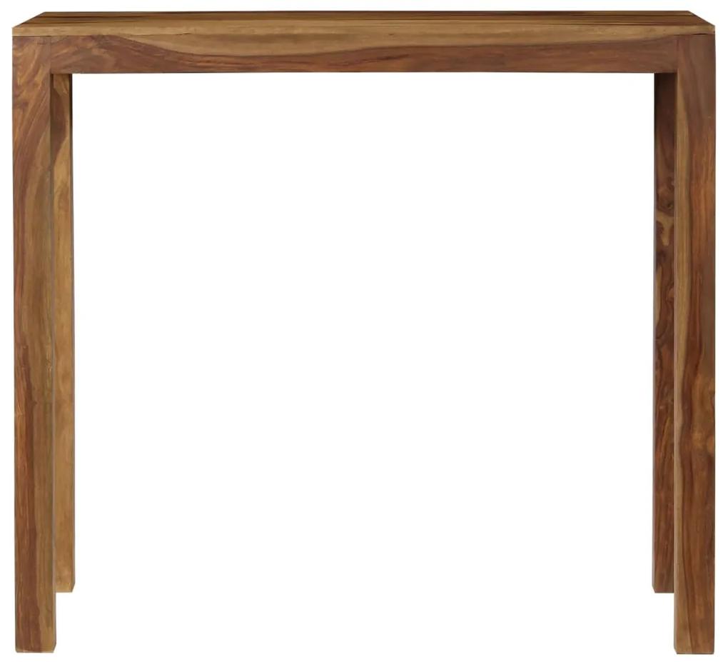 246211 vidaXL Masă de bar, lemn masiv de sheesham, 118 x 60 x 107 cm