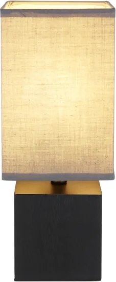 Globo 21628ALU - Lampă de masă VALENTINO, 1xE27/7W/230V, negru/antracit