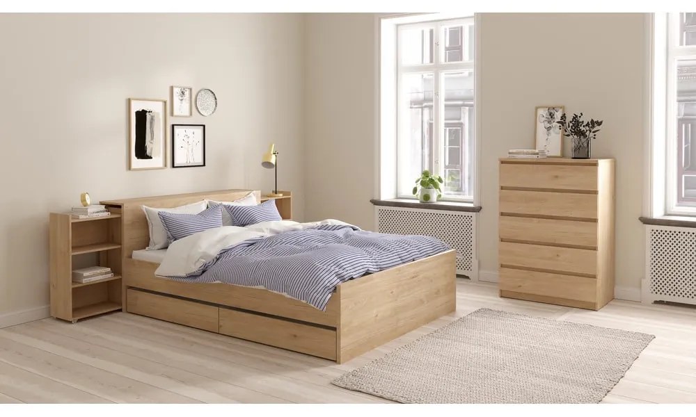 Tăblie de pat în culoare naturală 145x80 cm Naia – Tvilum