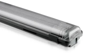 Corp led 2x18W etans IP65, tub inclus, 3400 lumeni, lumina rece, 6400K