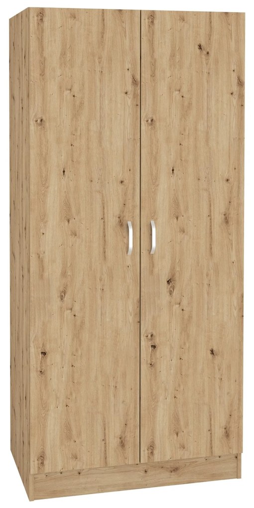 Dulap Remi, 2 Usi, cu polite, Stejar Artisan, 80 x 51 x 170 cm