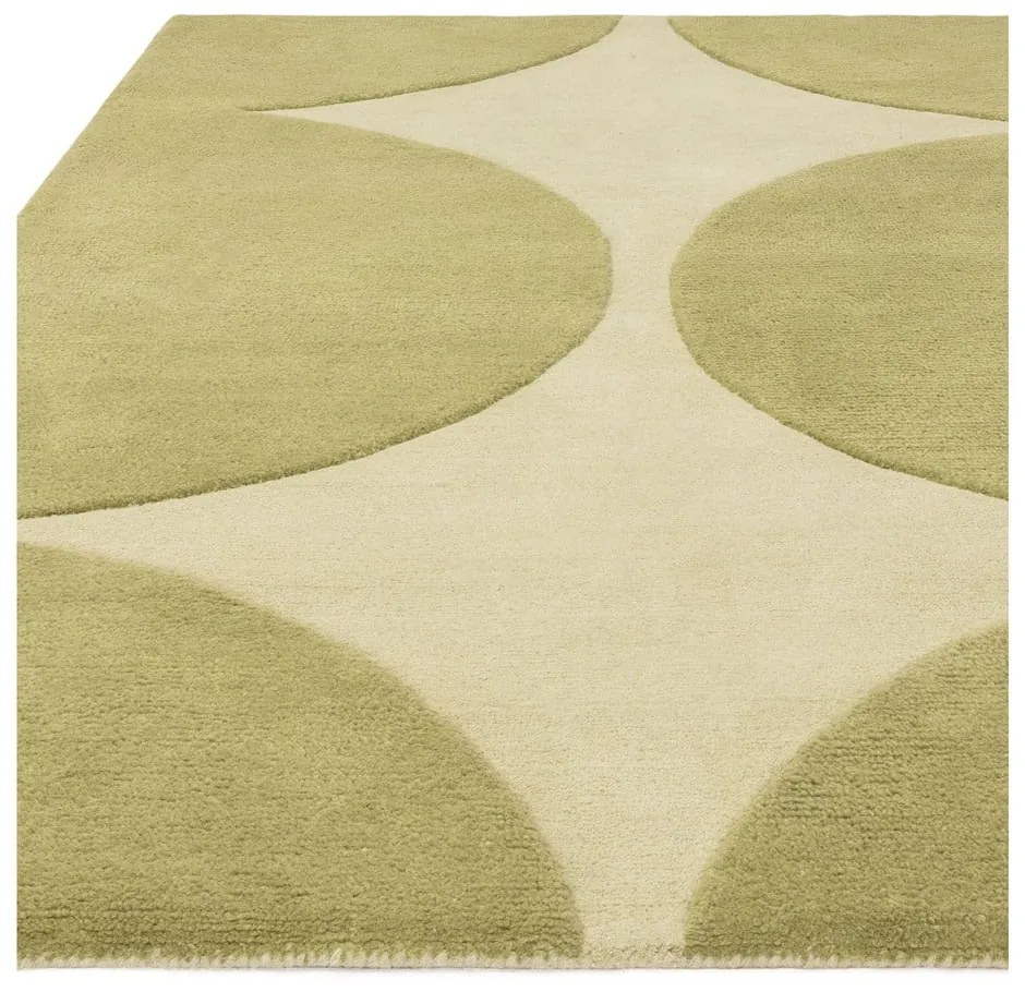 Covor verde handmade din lână 160x230 cm Canvas – Asiatic Carpets