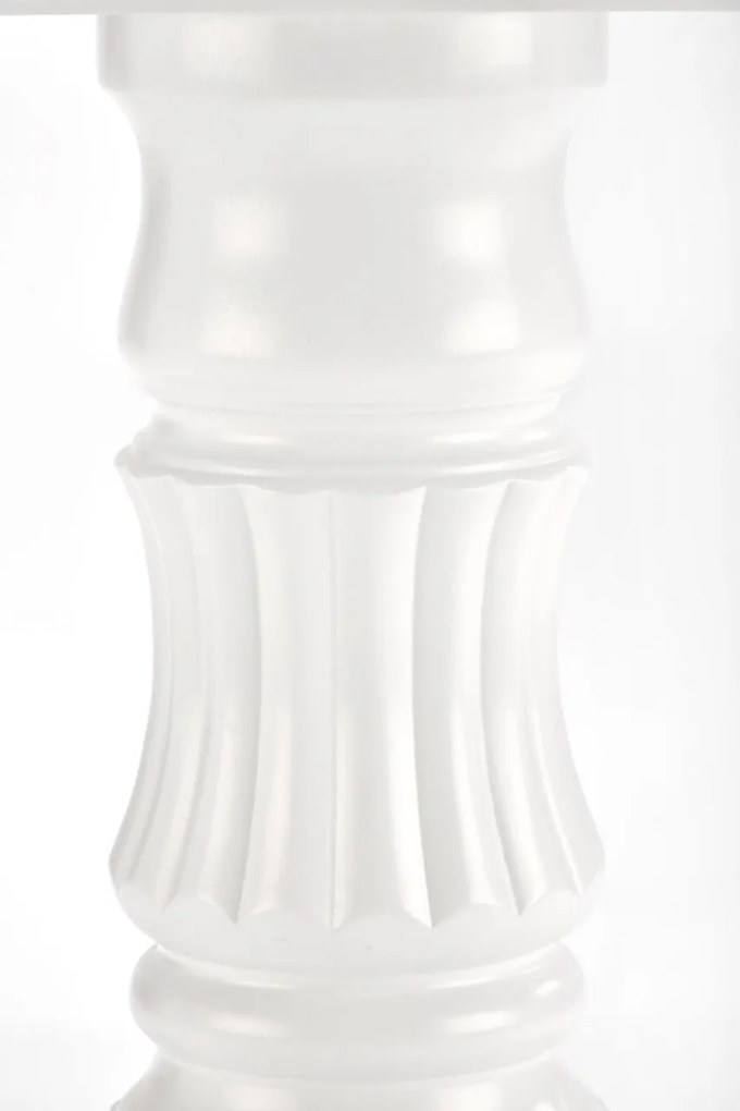 Set masa extensibila William alba L90-124 cm + 4 scaune Verdi gri/alb