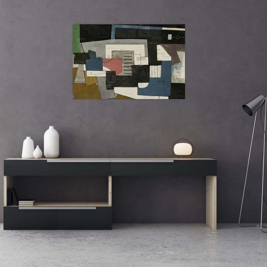 Tablou - Abstracție cubism (90x60 cm)