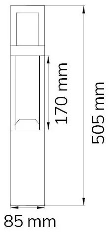 Lampă LED de exterior SIERRA LED/10W/230V IP54 50,5 cm Wofi 12228