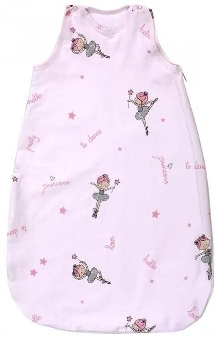 Lorelli - Sac de dormit de vara 80 cm , bumbac ranforsat , Ballet , Pink