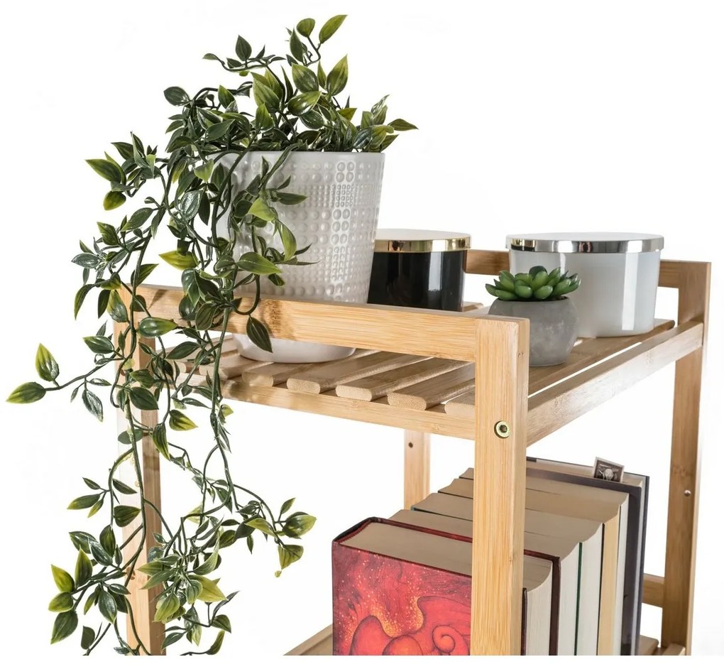 Raftier din bambus G21, 5 etajere, 5 etaje