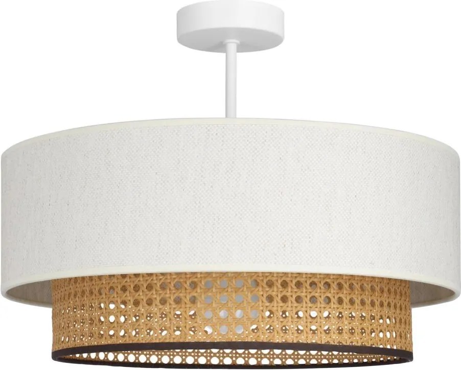 Plafonieră NATIA, 1 x E27, 60W, 230V, Ø 45 cm, alb/maro