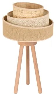 Lampă de masă YUTE Duolla TRIO 1xE27/15W/230V d. 25 cm maro/gri/bej