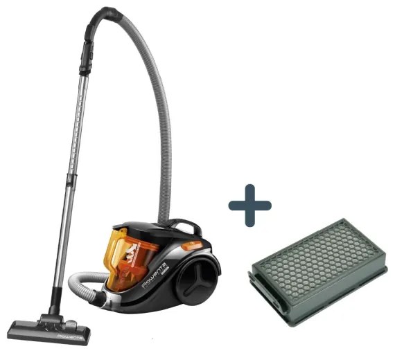 Aspirator fără sac Rowenta COMPACT POWER 1,5l 750W/230V negru/portocaliu