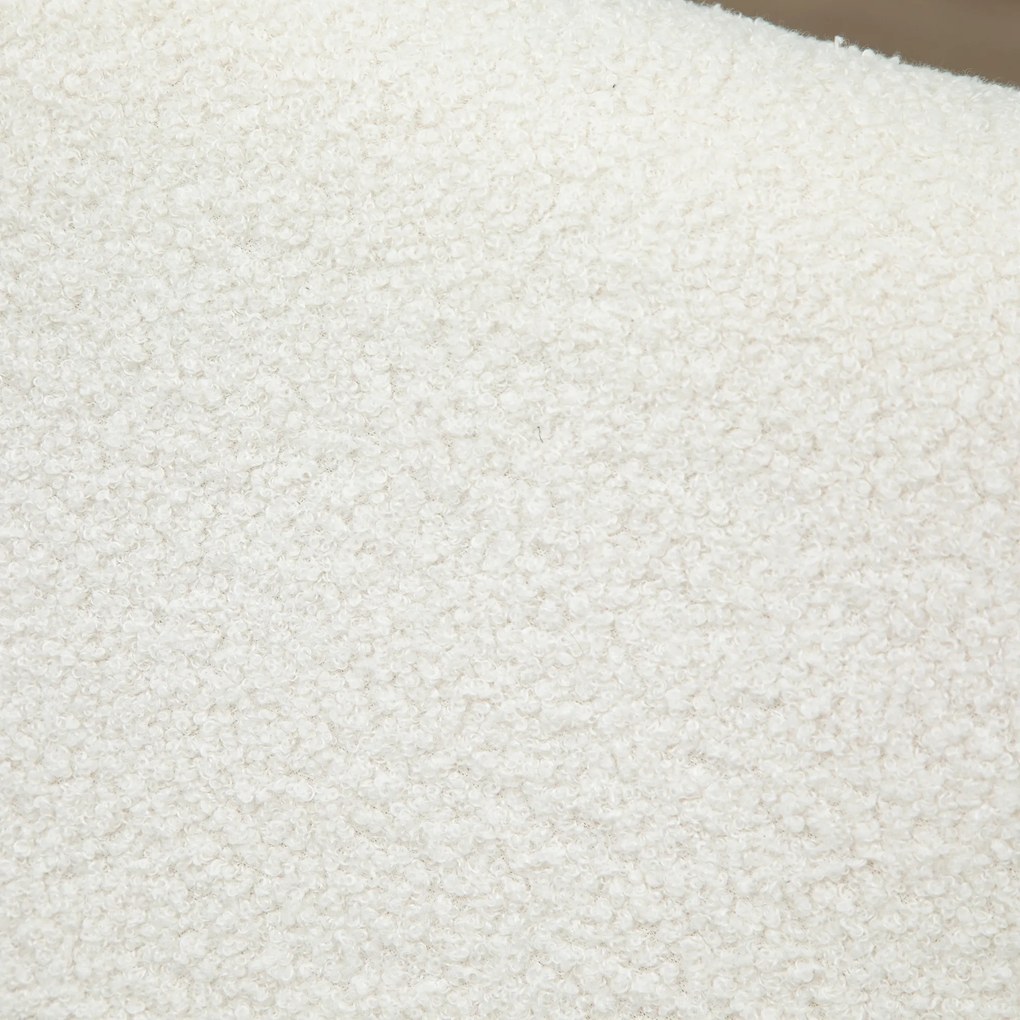 HOMCOM Scaun Balansoar Minimalist cu Pernuțe pentru Scaun și Spătar, Scaun pentru Sufragerie din Lemn de Caucciuc, Pluș și Spumă, 60x81x71 cm, Crem | Aosom Romania