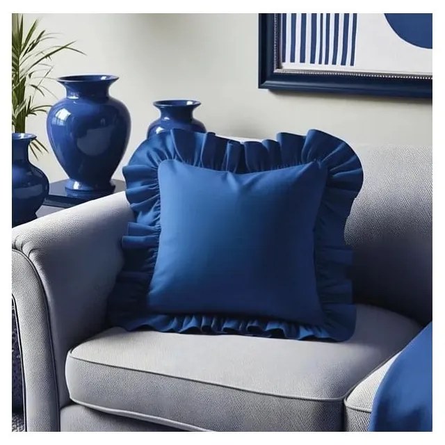 Față de pernă din amestec de bumbac 40x40 cm Ruffled – Mila Home