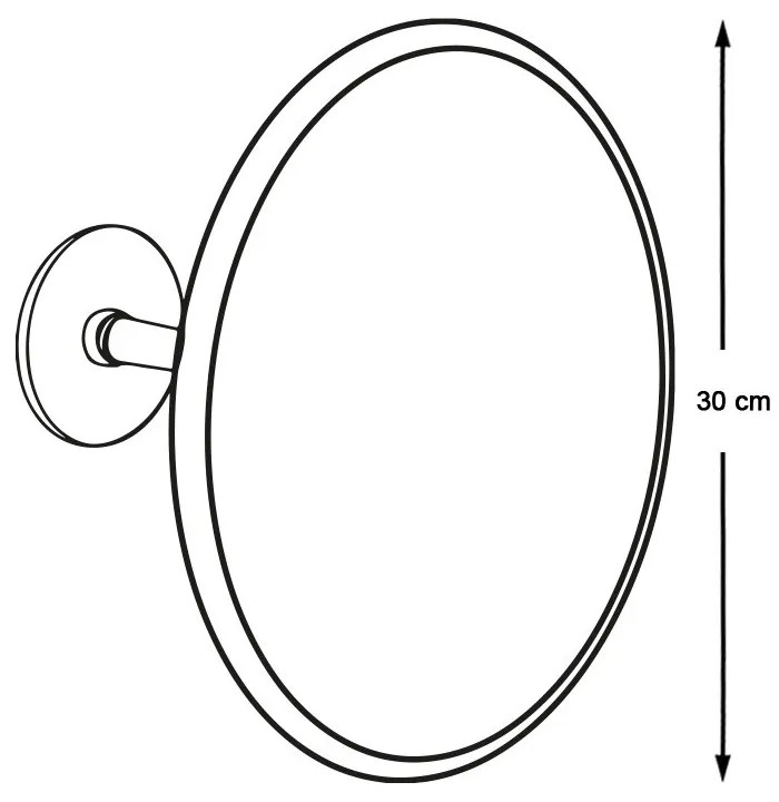 Oglinda trafic pentru interior, 30 cm