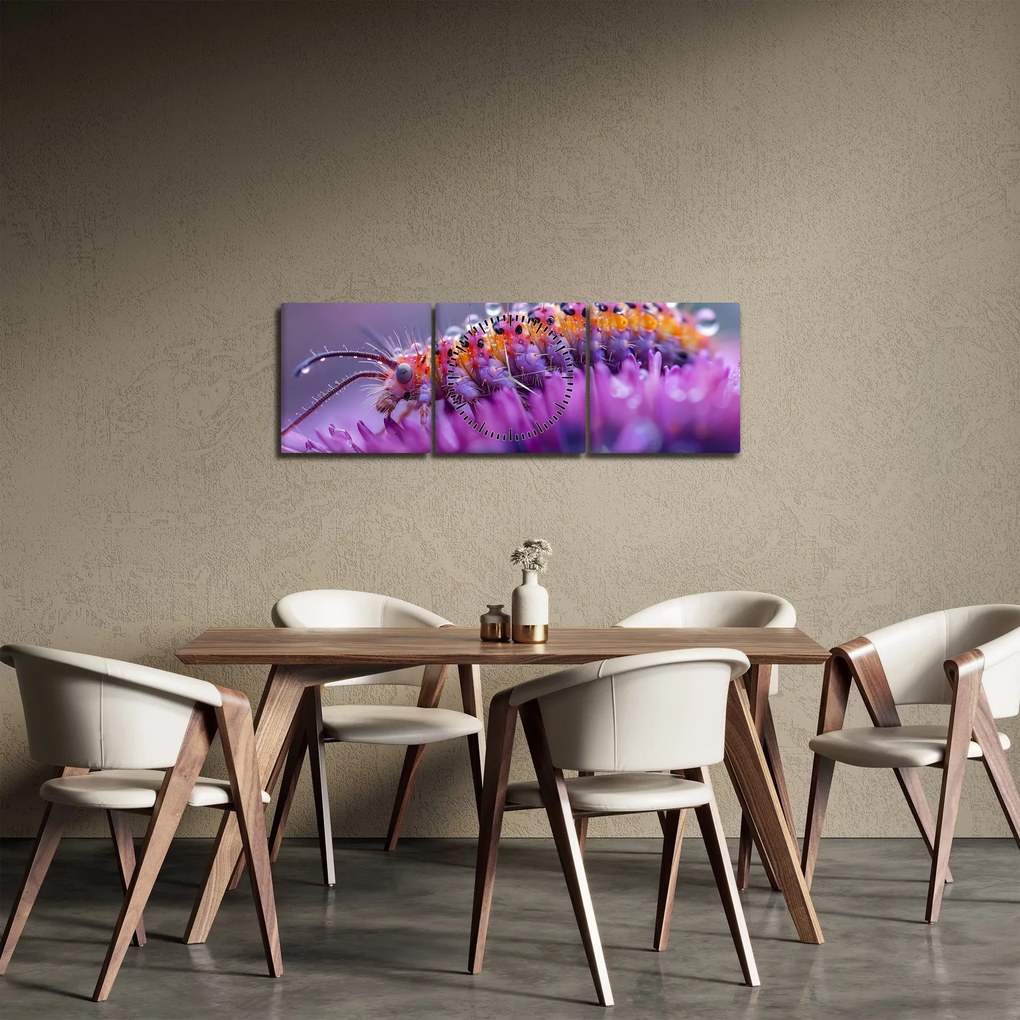 Tablou - Caterpillar (cu ceas) (90x30 cm)