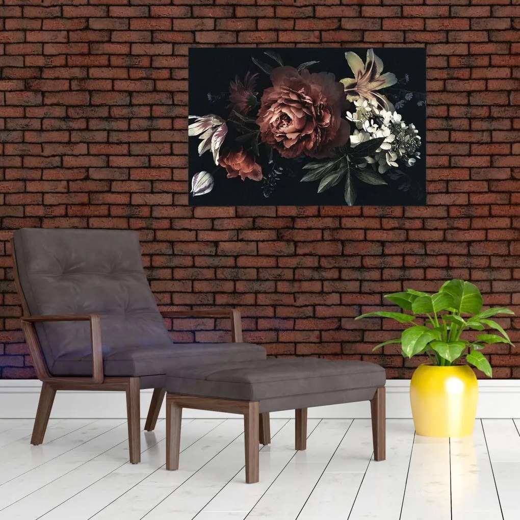 Tablou - Flori întunecate (90x60 cm)