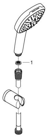 GROHE 26176001 - Set de duș VITALIO COMFORT 110, 110 mm, crom lucios