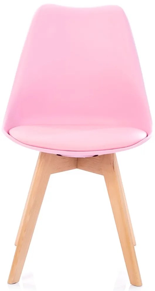 Scaun de masa Culoare roz/fag, BALI MARK
