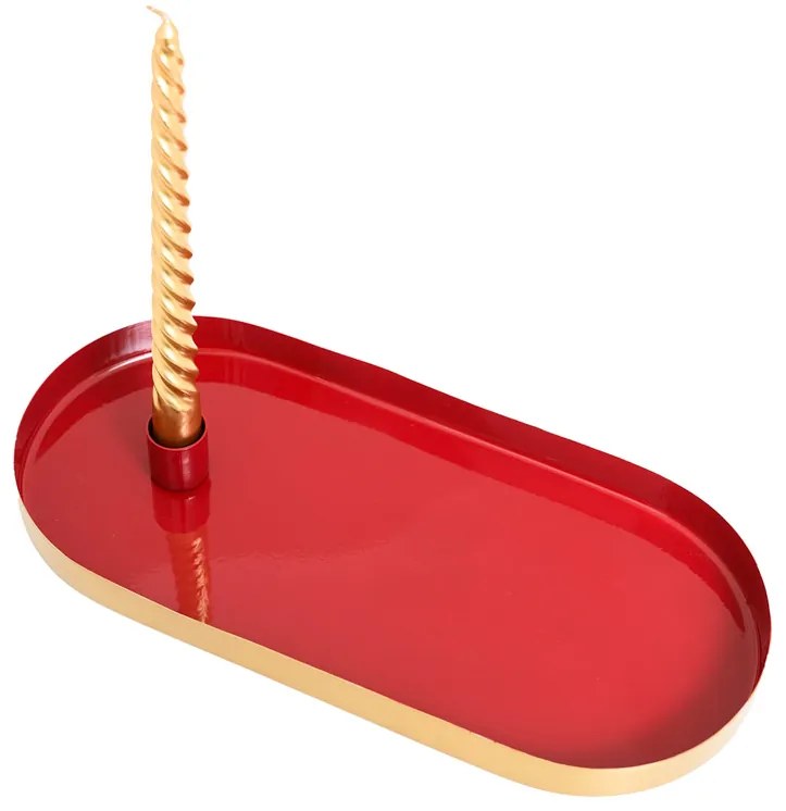 Lumanari de masa TWIST set de 4, auriu