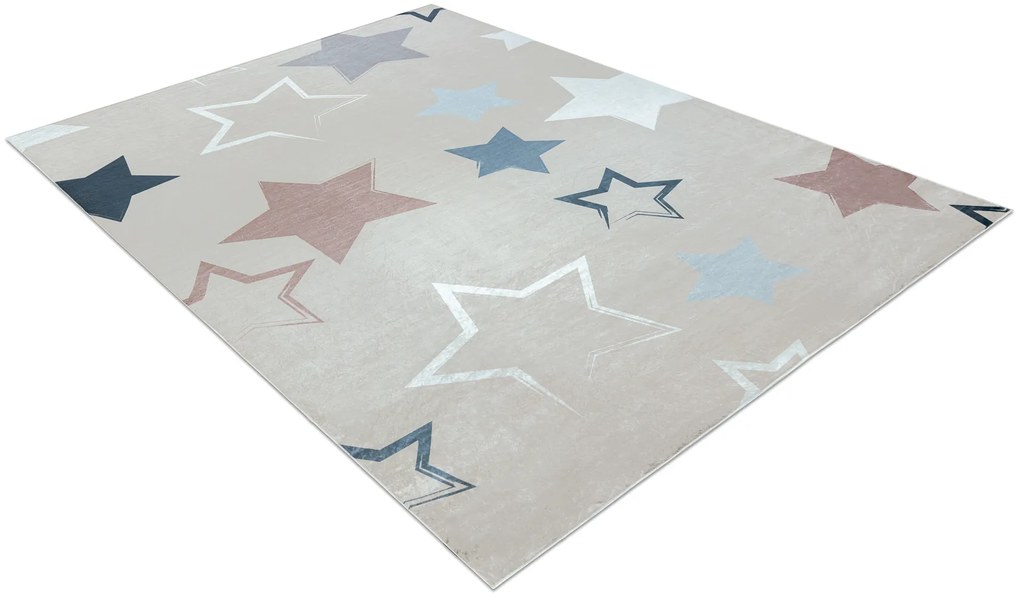 BAMBINO 48130 covor lavabil Stele pentru copii anti-alunecare - bej / gri