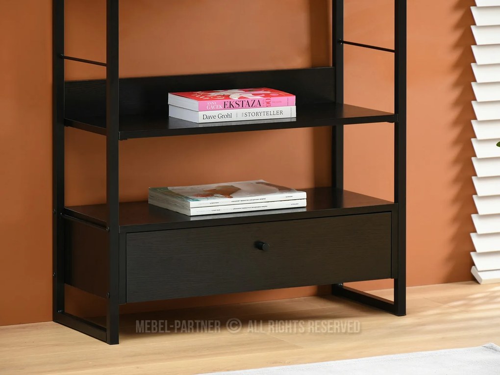 Raft Luca (lemn negru + negru). 1111371