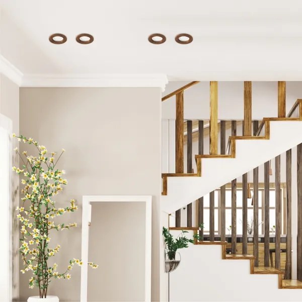 LED Spot WOODY 5,5W 230V 4000K cireș Ø10 cm