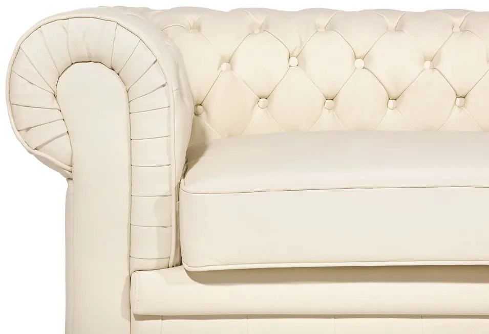 Set de ședere CHICHESTER (piele) (bej) (pentru 4 persoane). 1019056