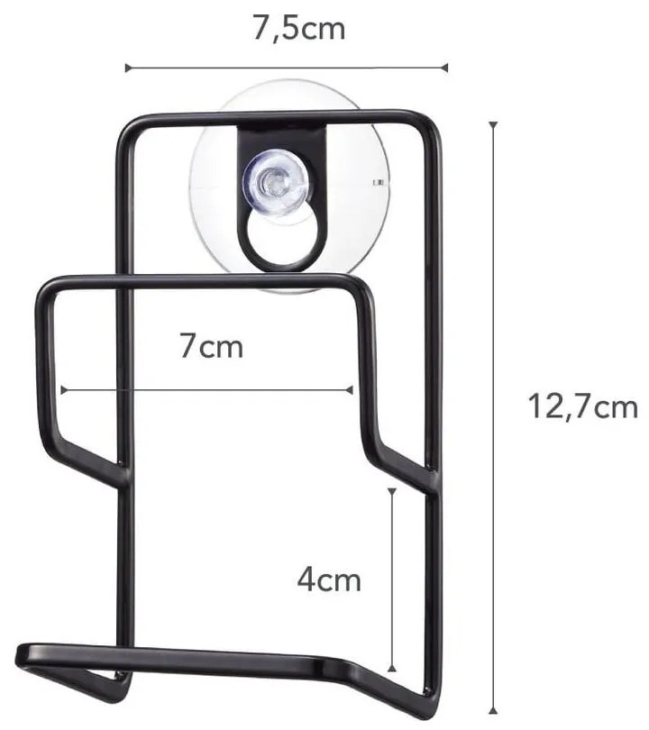 Suport bureții Yamazaki Tower, negru