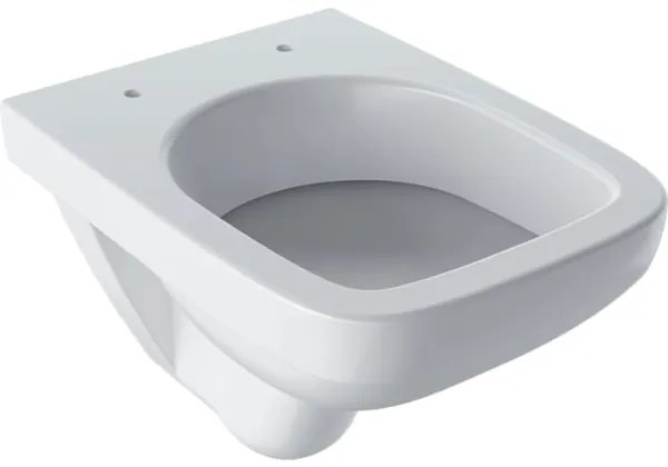 Set vas wc suspendat dreptunghiular cu capac soft close alb Geberit Selvona Compact