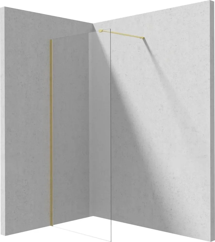 Paravan de dus Walk-in Deante Prizma auriu 80x195 cm