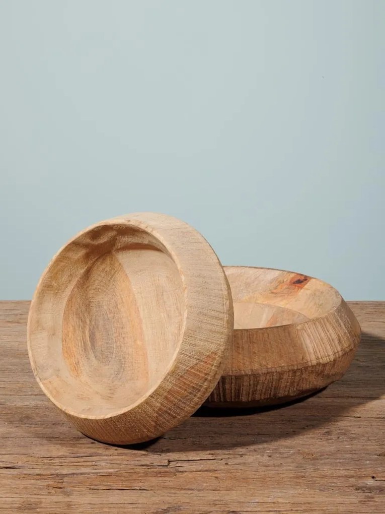 Bol din lemn de mango, 23 cm, Rustic
