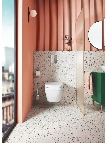 GROHE 40374001 - Set pentru curățarea toaletei ESSENTIALS 12,1 x 39,8 cm crom