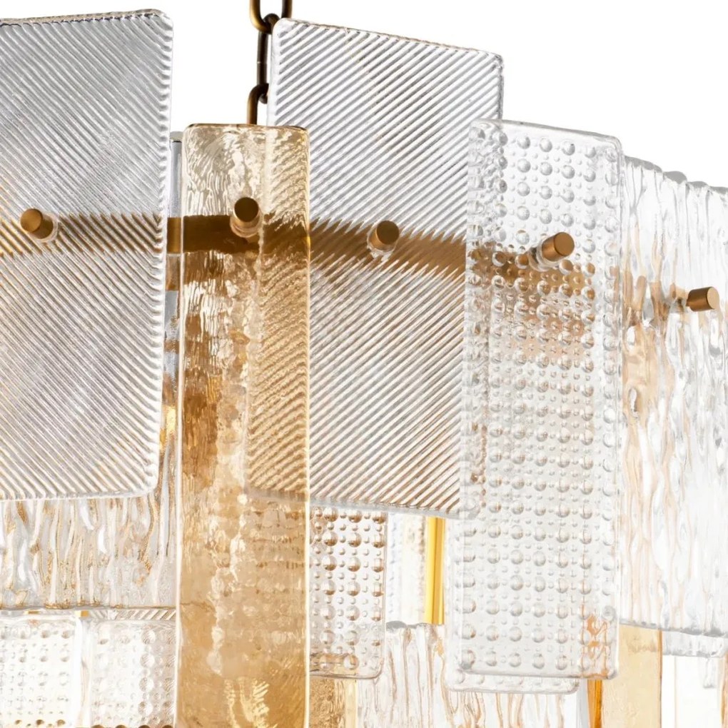 Candelabru design LUX, Sticla Texturata, Cassiano