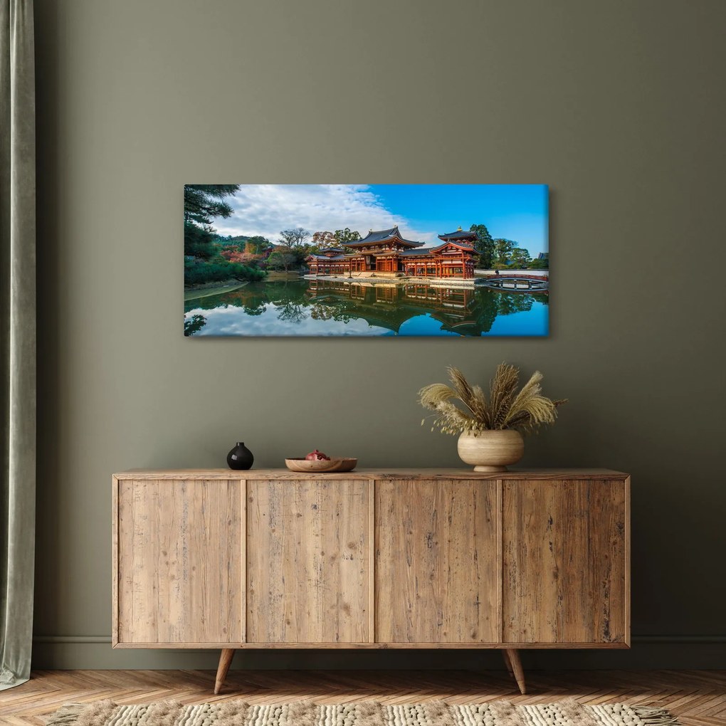 Tablou - Templul Byodo-in, Japonia (120x50 cm)