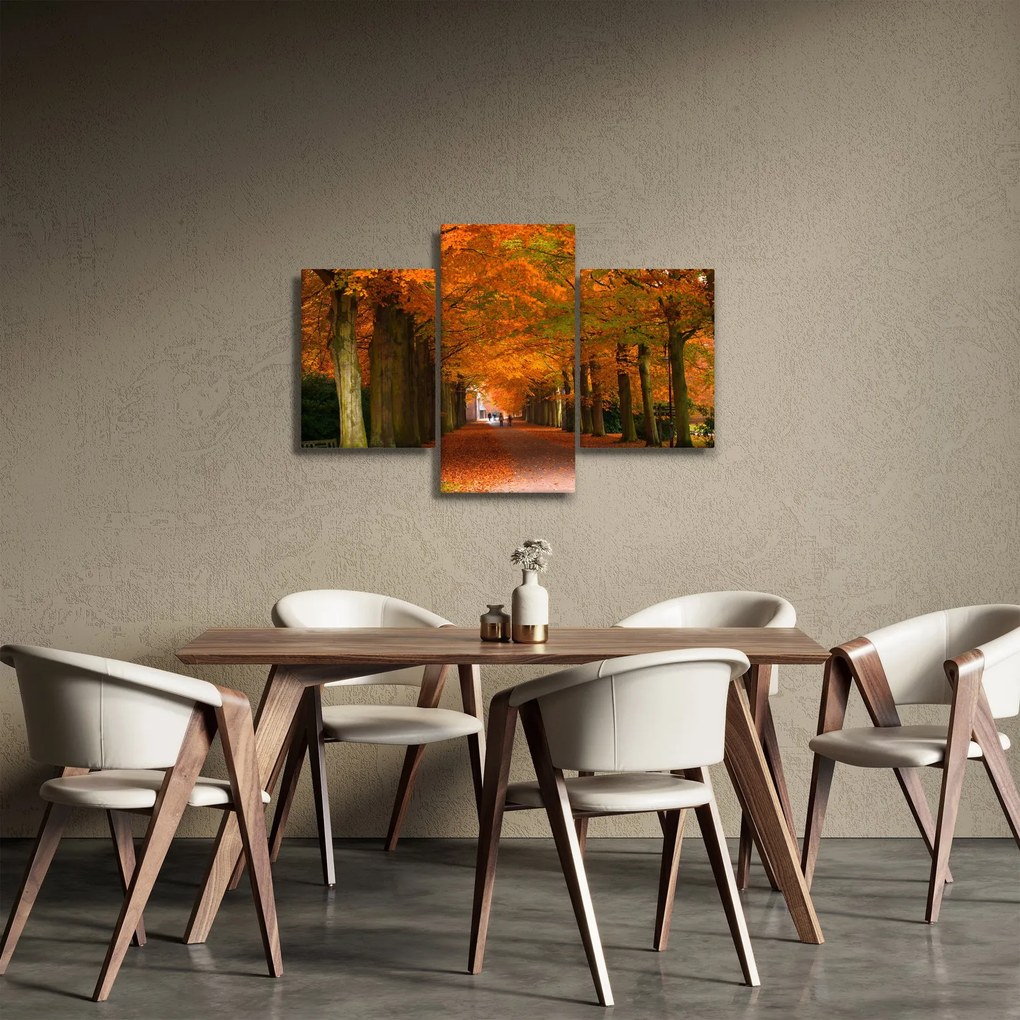 Tablou - Bulevardul de copaci în toamnă (90x60 cm)