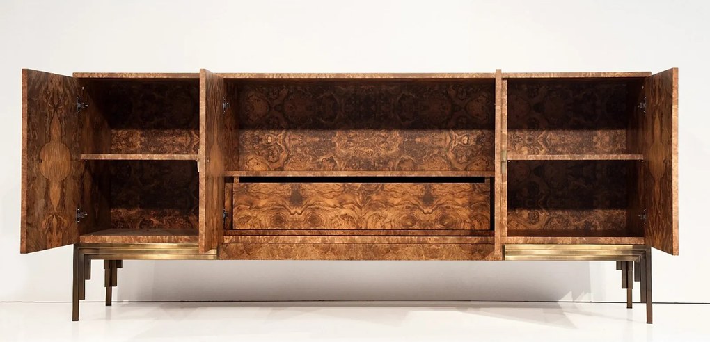 Comodă lemn masiv Alhambra, 208 × 50 × 90 cm
