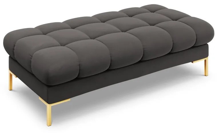 Banca Bali velvet/picioare gold – L133 x l62 x h41
