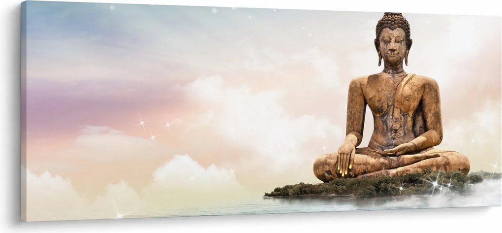 Tablou - Buddha care supraveghează pământul (120x50 cm)