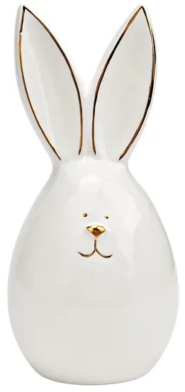 Iepuras ceramic AURIC BUNNY 14 cm alb